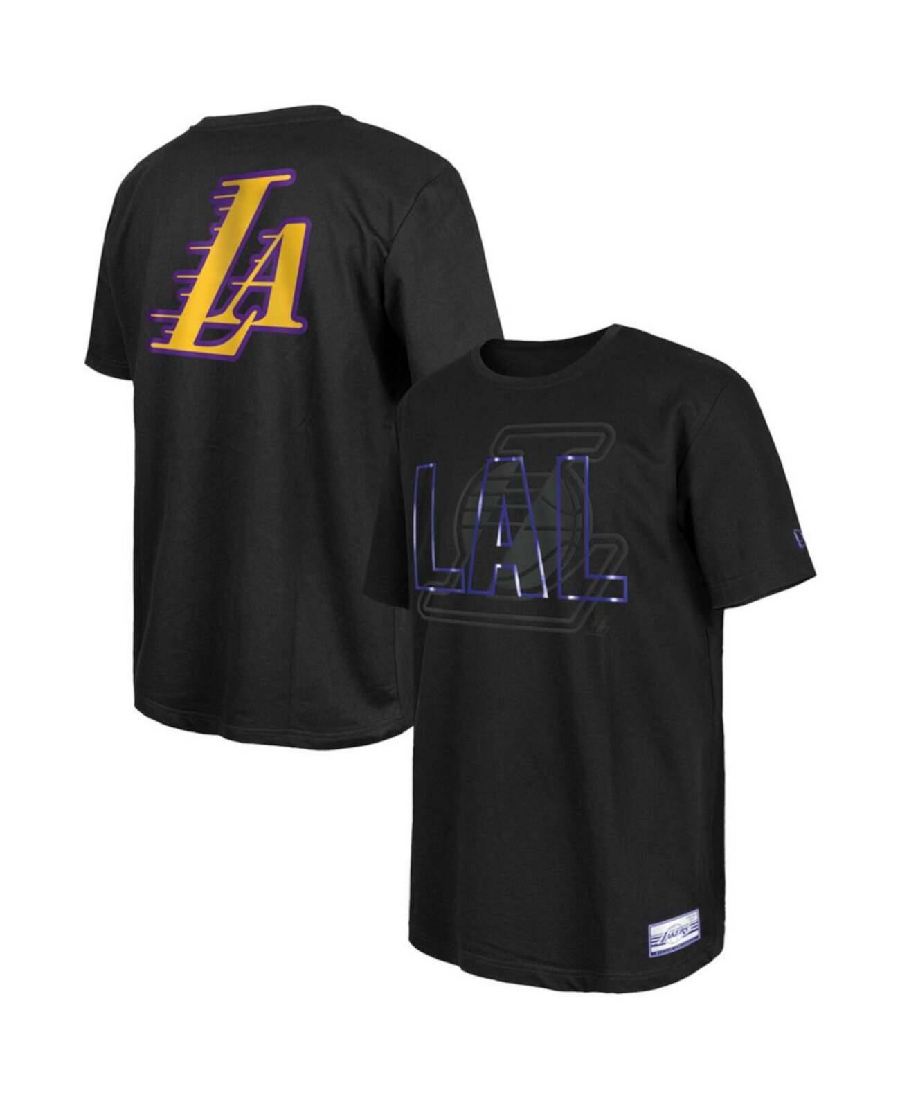 Мужская черная футболка Los Angeles Lakers 2023/24 City Edition Elite Pack New Era