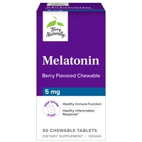 Мелатонин ягоды — 5 мг — 50 жевательных таблеток Terry Naturally