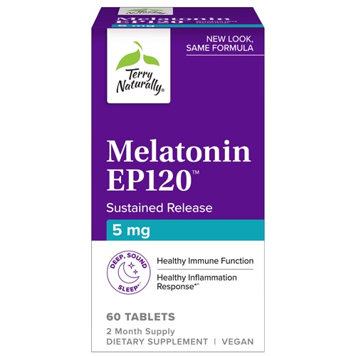 Мелатонин EP120 — 5 мг — 60 таблеток Terry Naturally