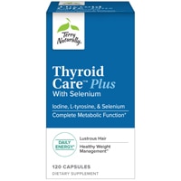 Thyroid Care Plus Selenium, 120 капсул Terry Naturally