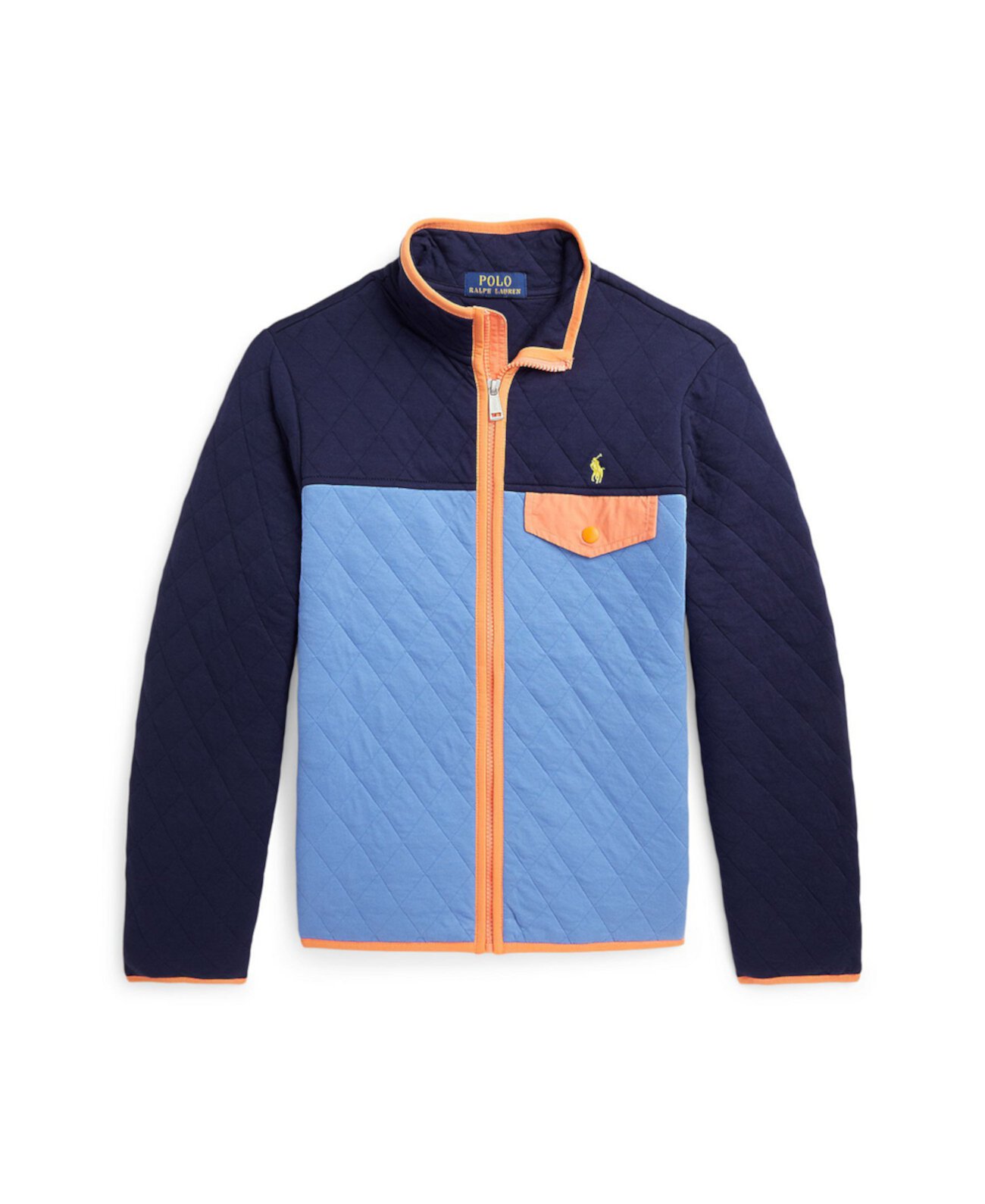 Детская куртка Polo Ralph Lauren для мальчиков с цветовыми блоками и стеганым утеплением Polo Ralph Lauren