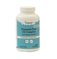 Flaxseed/Fish Oil Complex -- 2500 mg per serving - 120 Softgels (Мягкие капсулы) Vitacost