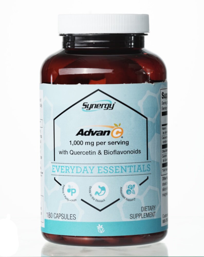 Synergy Advan-C®, включая кверцетин и биофлавоноиды, 1000 мг, 180 капсул Vitacost-Synergy