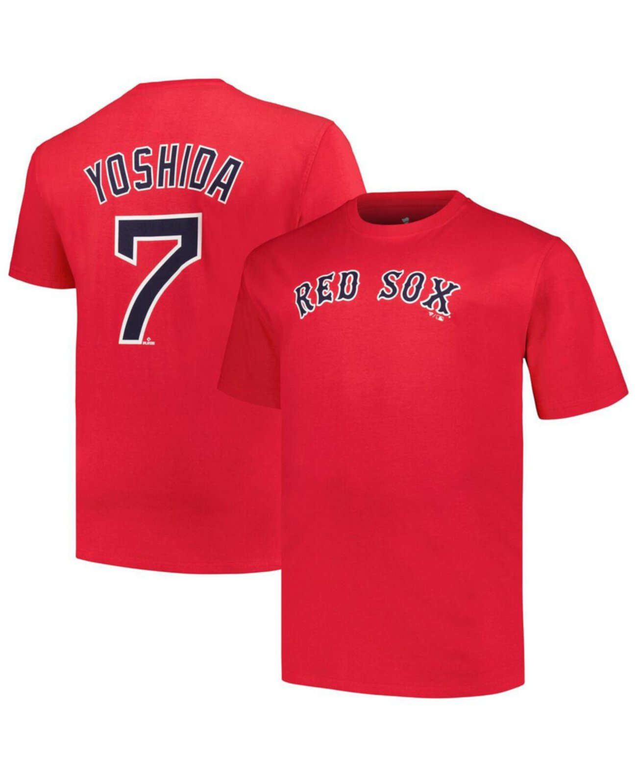Мужская футболка Masataka Yoshida Red Boston Red Sox Big and Tall с именем и номером Profile