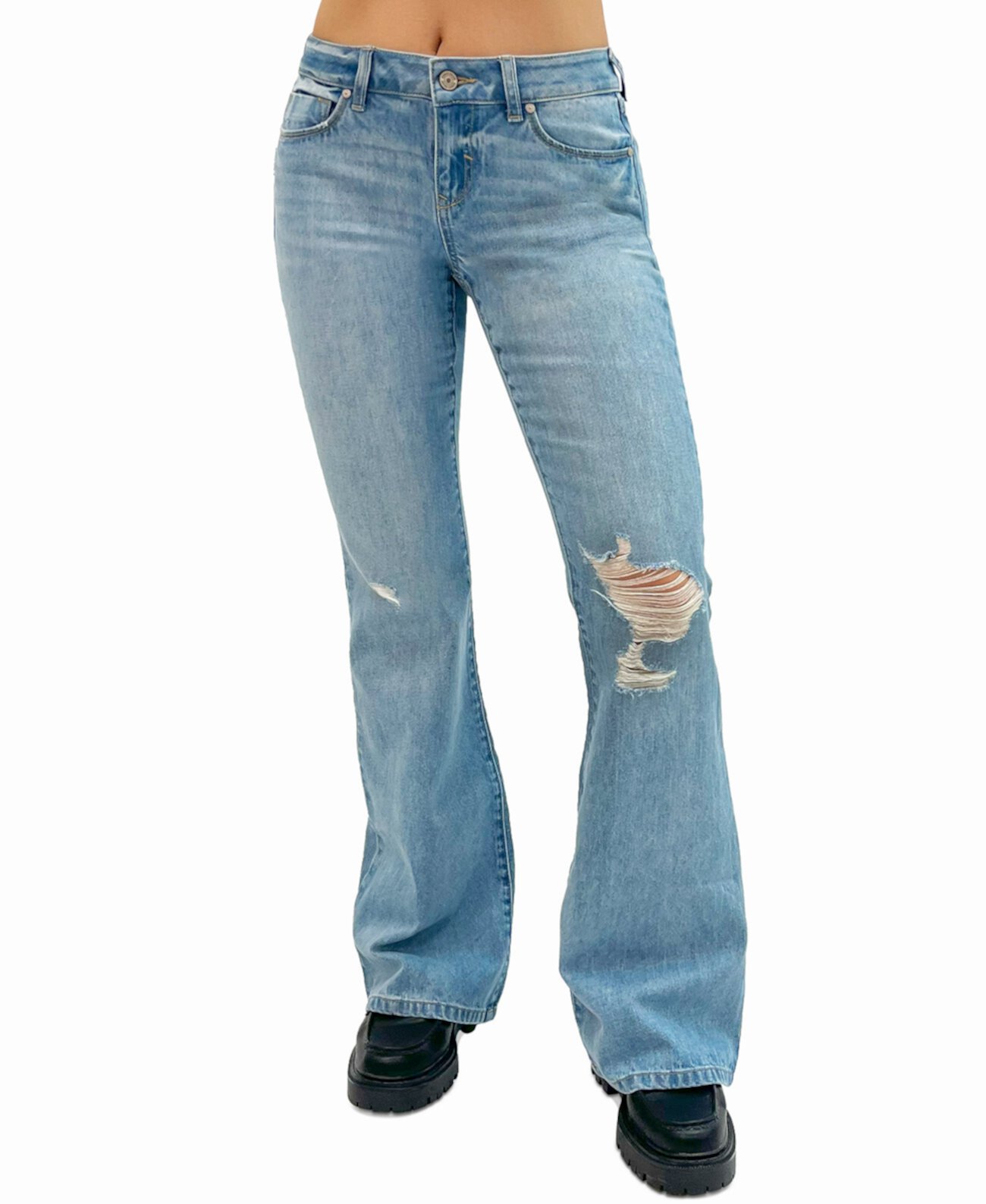 Женские расклешенные джинсы с низкой посадкой Rewash