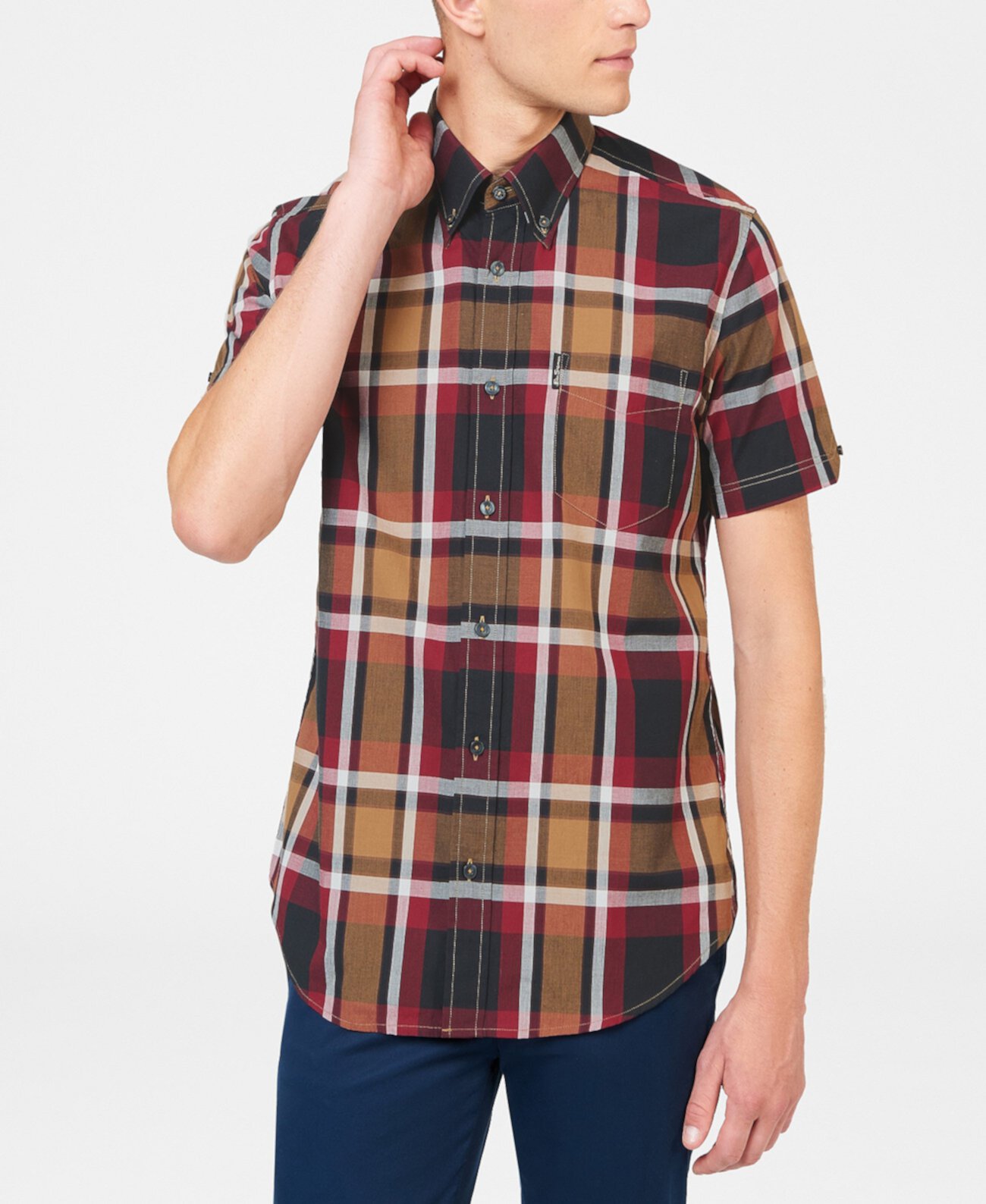 Мужская Повседневная Рубашка Ben Sherman Block Plaid Ben Sherman