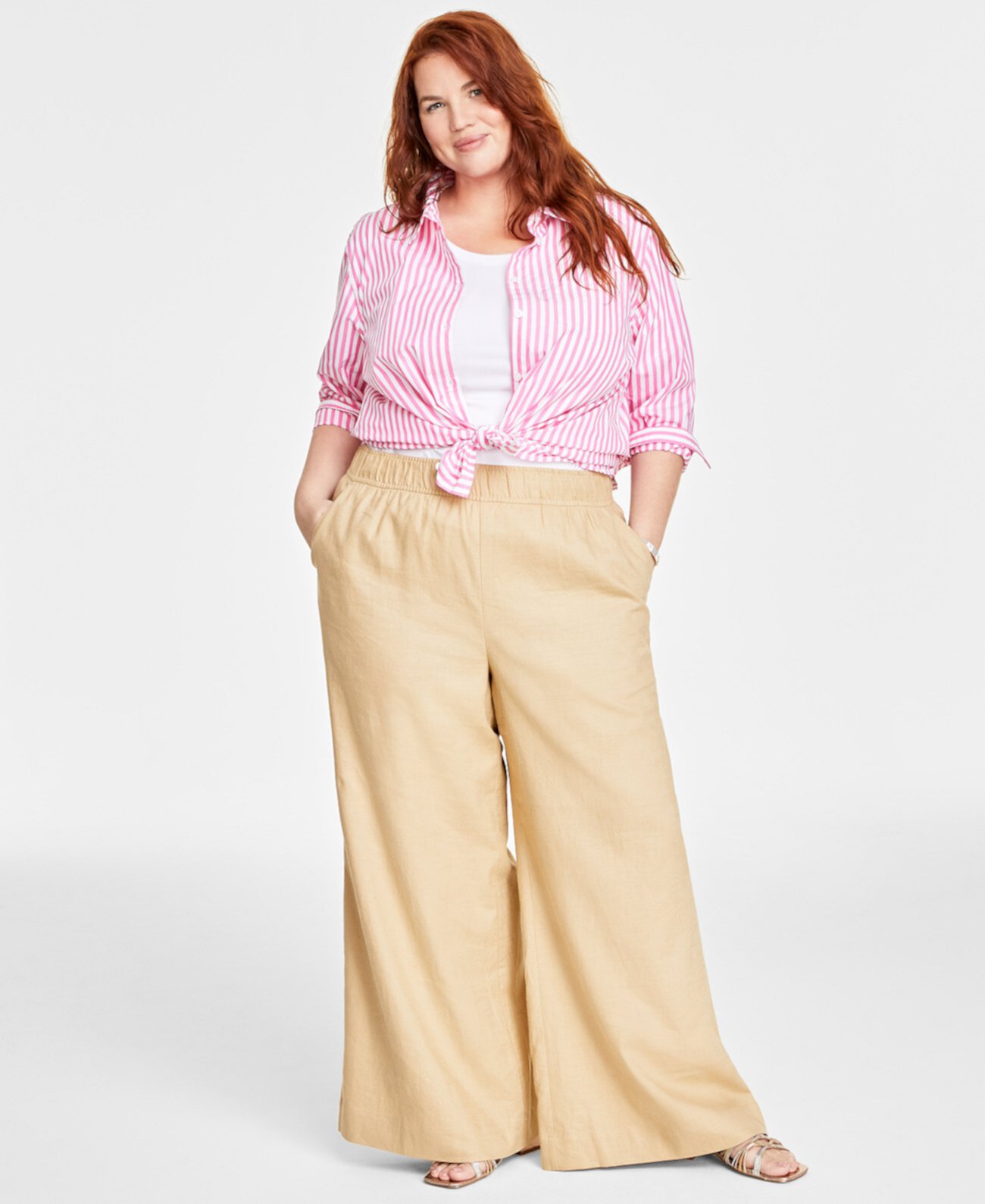 Легкие широкие брюки больших размеров, созданные для Macy's On 34th