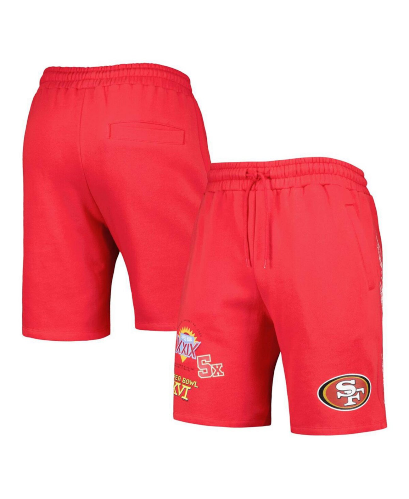 Мужские флисовые шорты San Francisco 49ers Historic Champs с эластичным поясом New Era