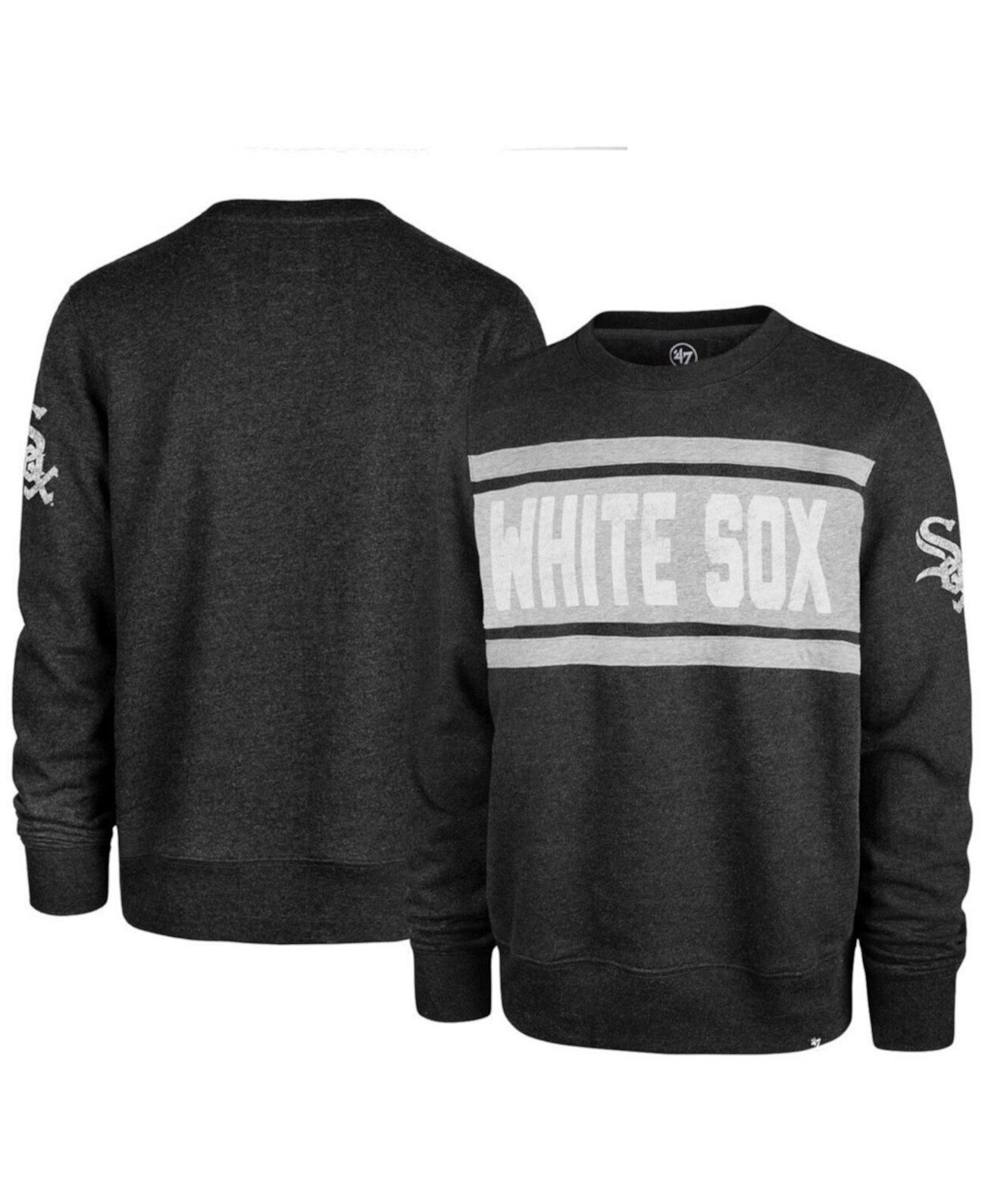 Мужской черный пуловер Chicago White Sox Bypass Tribeca свитшот '47 Brand