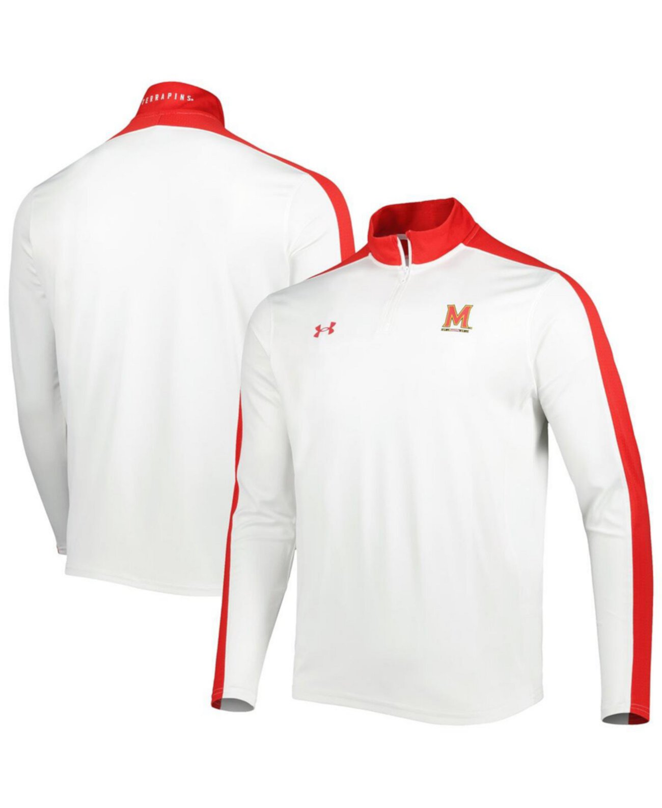 Мужская Куртка Under Armour Maryland Terrapins Lightweight Mock Neck Performance Quarter-Zip Under Armour