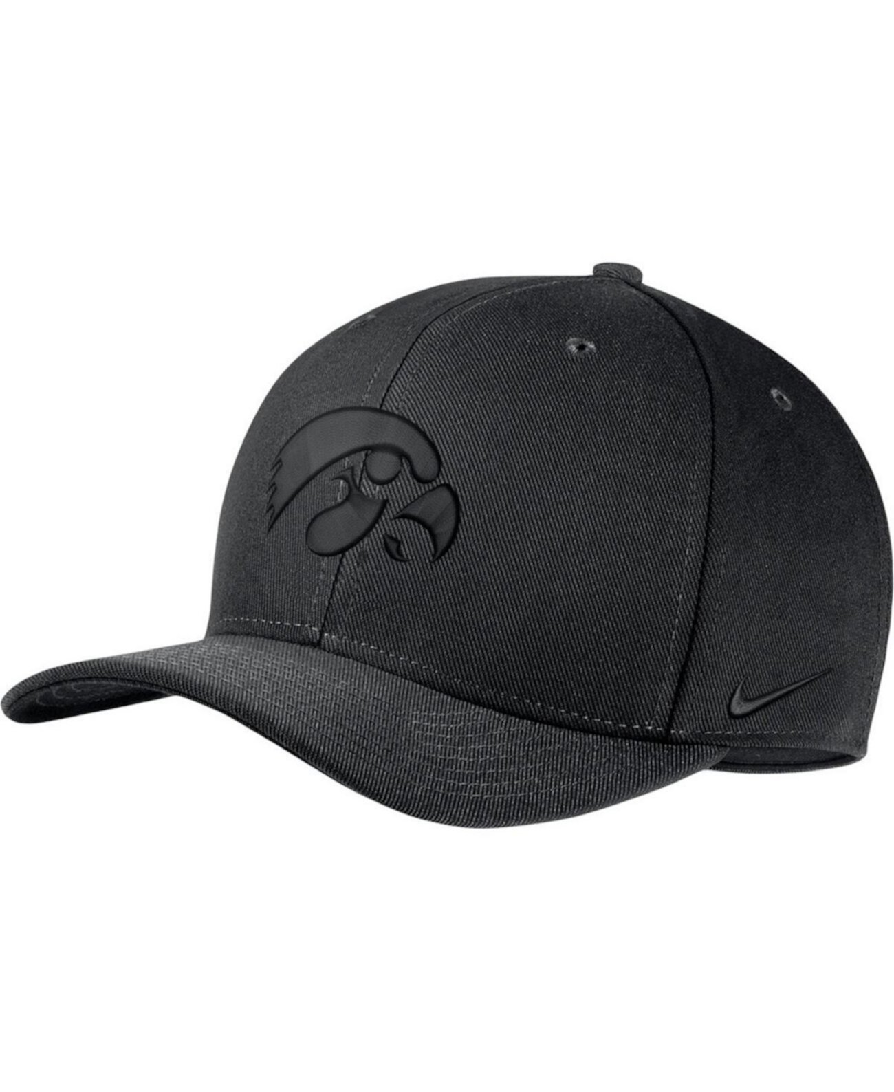 Мужская гибкая кепка Iowa Hawkeyes тройного черного цвета Classic99 Performance Nike
