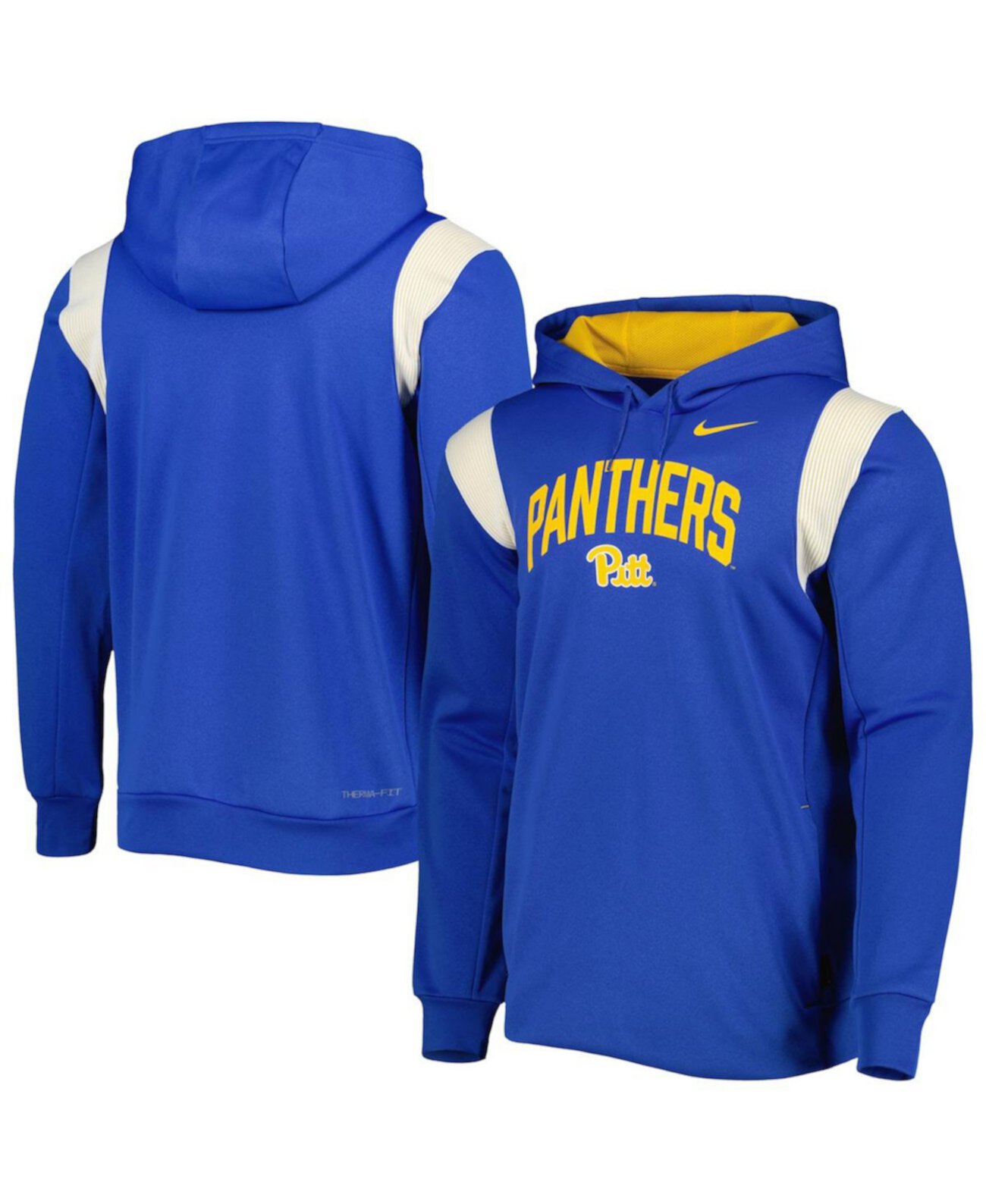 Мужской пуловер с капюшоном Royal Pitt Panthers 2022 Sideline Performance Nike