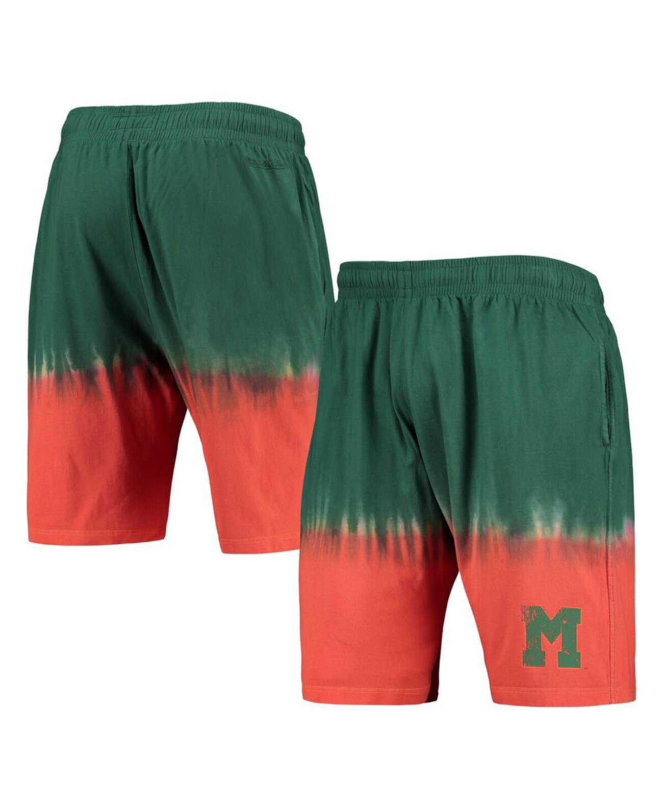 Мужские тай-дай шорты Mitchell & Ness Miami Hurricanes Mitchell & Ness