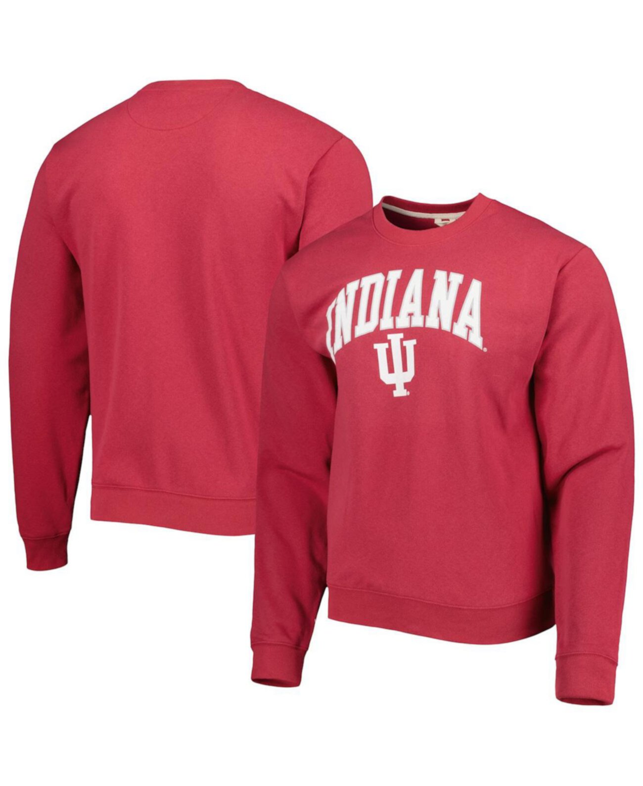 Мужской свитшот из флисового пуловера Crimson Indiana Hoosiers 1965 Arch Essential League Collegiate Wear