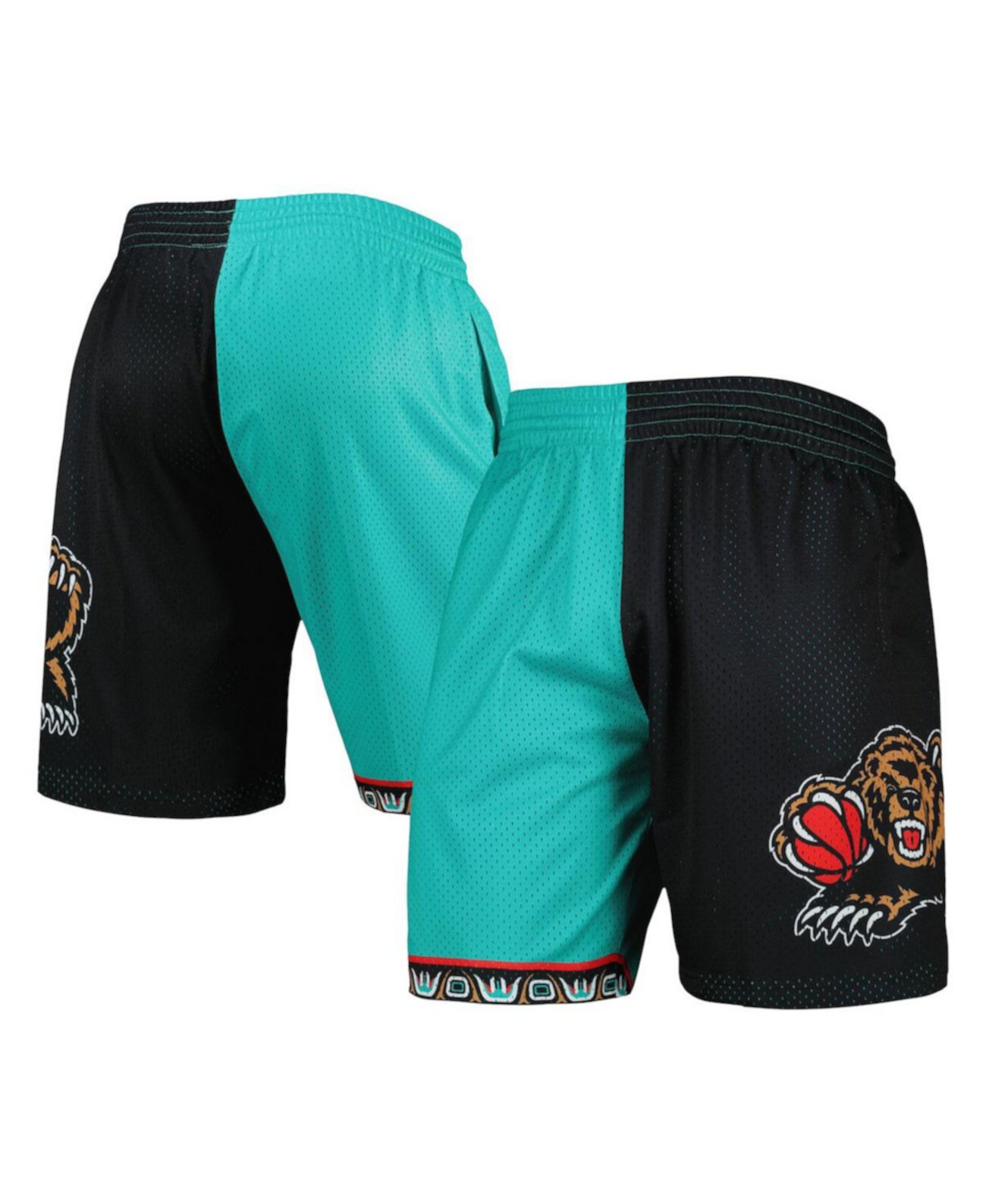 Мужские шорты Mitchell & Ness Vancouver Grizzlies 1998 Hardwood Classics с карманами и сетчатой подкладкой Mitchell & Ness