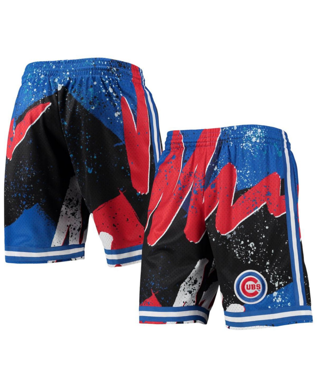 Мужские шорты Chicago Cubs Hyper Hoops с эластичным поясом и карманами Mitchell & Ness