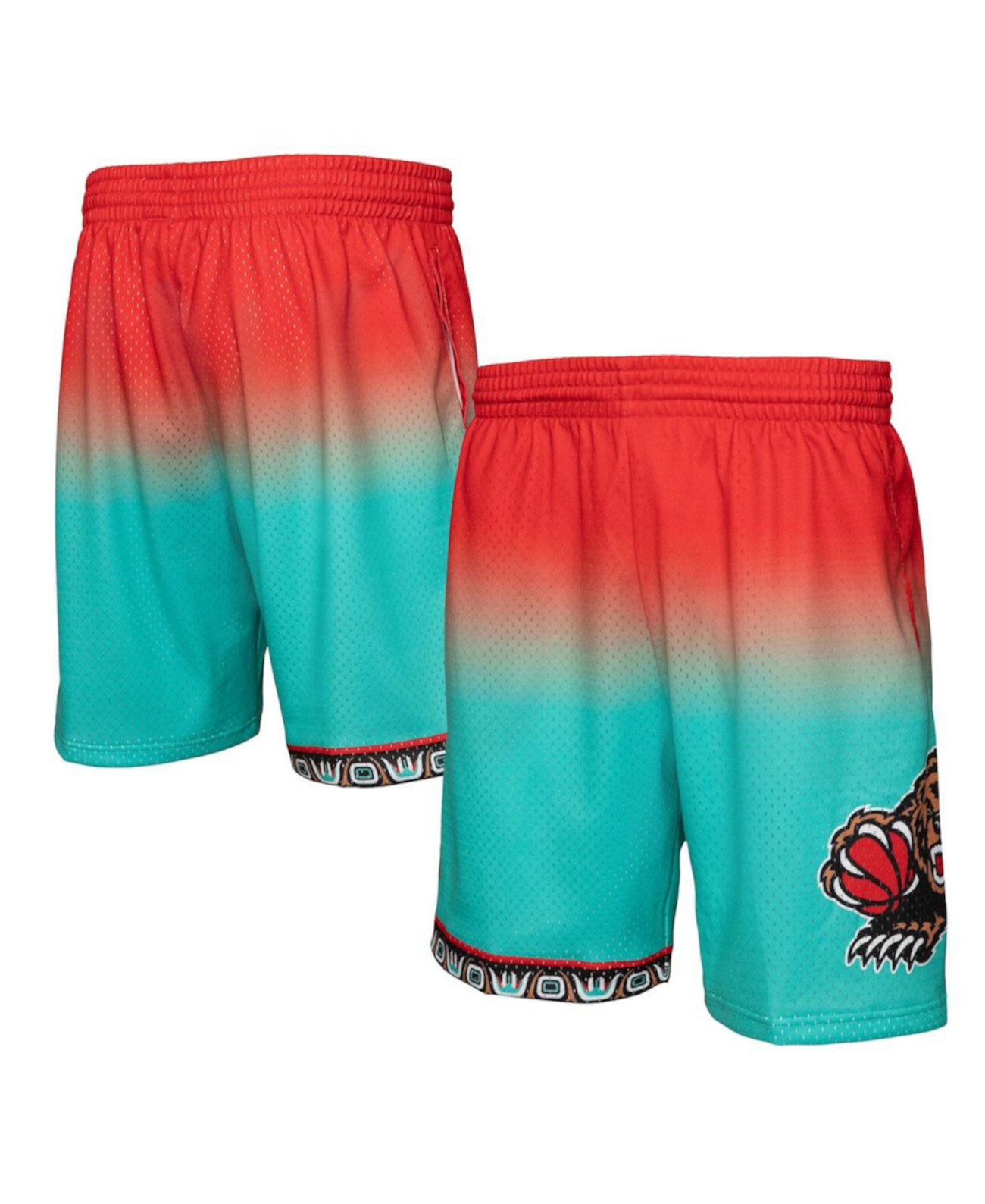 Эластичные мужские шорты Vancouver Grizzlies 1996/97 из коллекции Hardwood Classics Mitchell & Ness