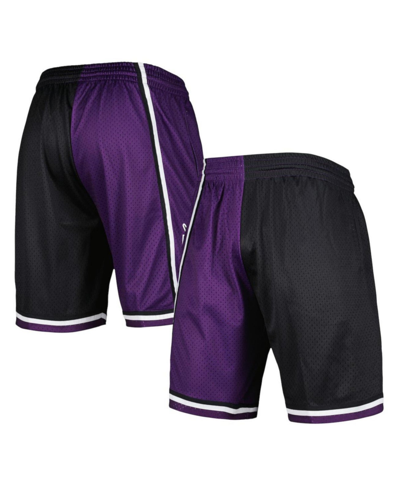 Мужские шорты Sacramento Kings Hardwood Classics 2000 черного и фиолетового цвета, Mitchell & Ness Mitchell & Ness