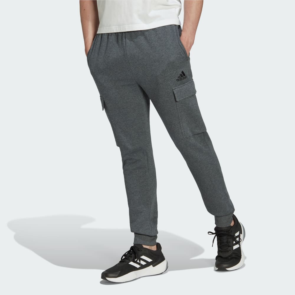 Флисовые брюки-карго Essentials стандартного зауженного кроя Adidas
