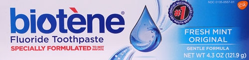 Зубная паста с фтором Fresh Mint Original — 4,3 унции Biotene