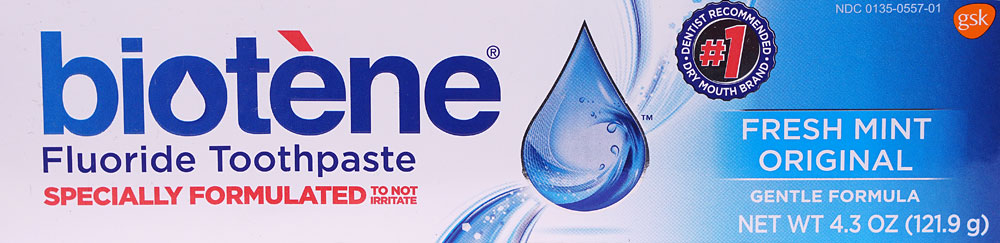 Зубная паста с фтором Fresh Mint Original — 4,3 унции Biotene