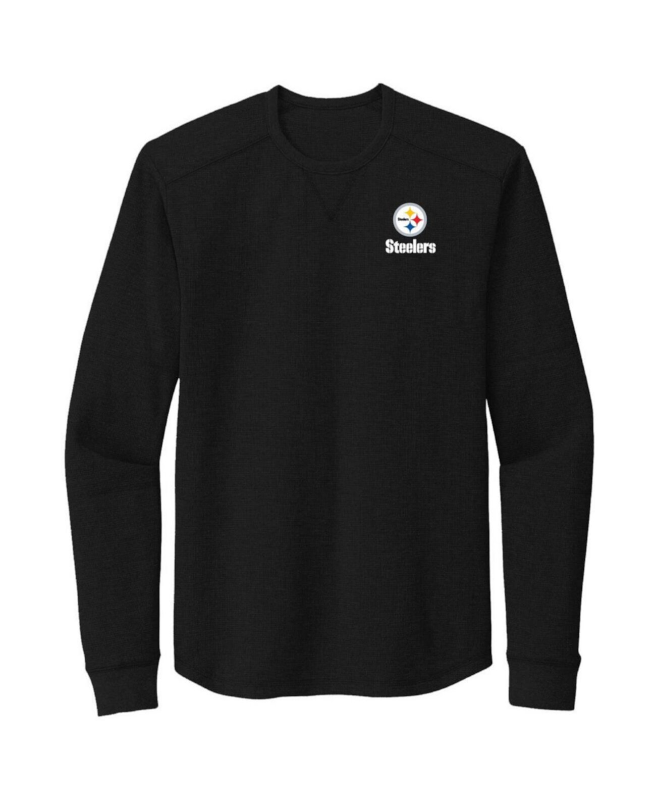 Мужская черная футболка Pittsburgh Steelers Cavalier с длинным рукавом Dunbrooke