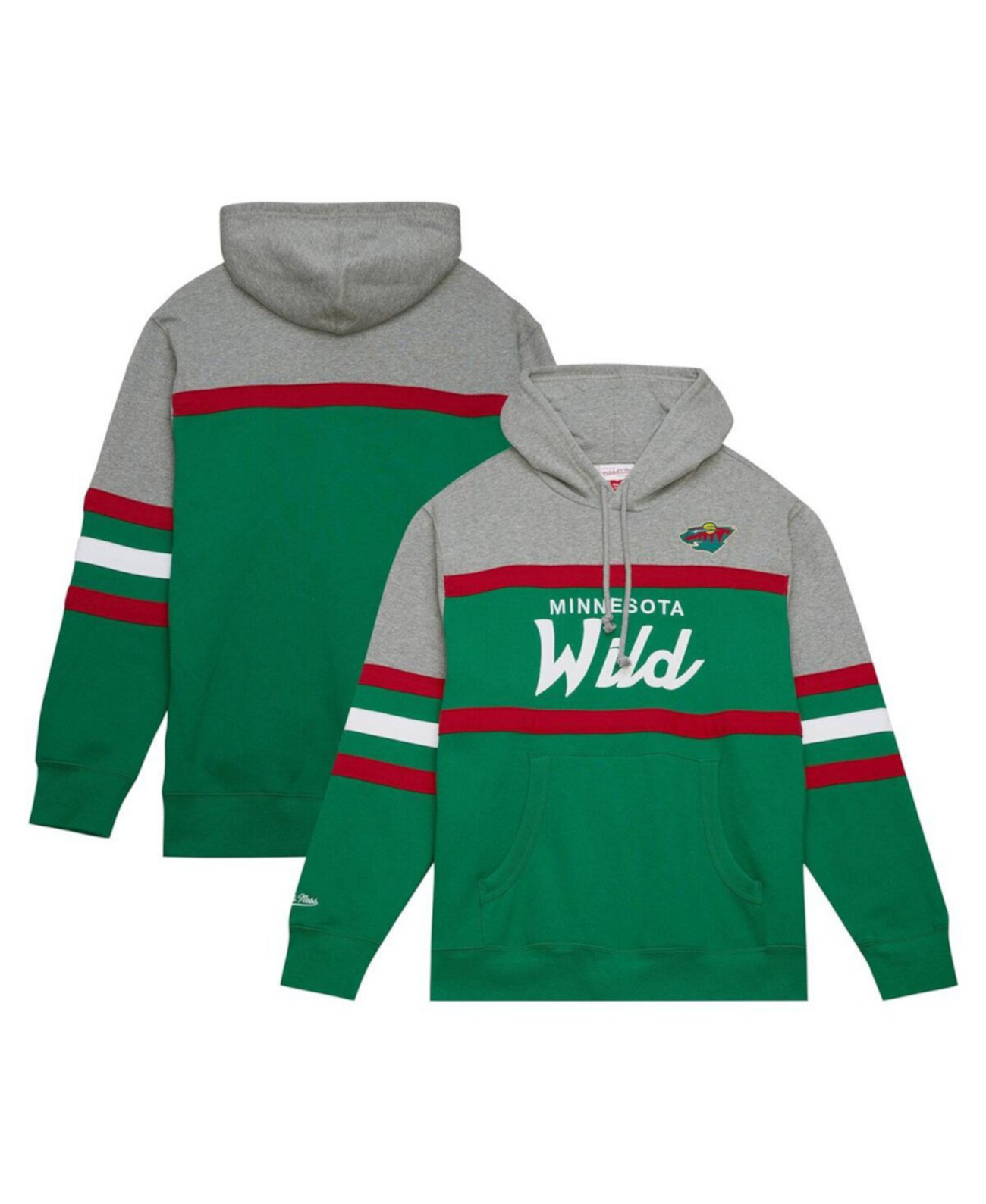 Мужской Пуловер Mitchell & Ness Minnesota Wild Head Coach Mitchell & Ness