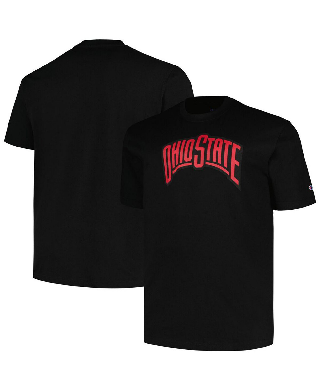 Мужская черная футболка Ohio State Buckeyes Big and Tall Pop Profile