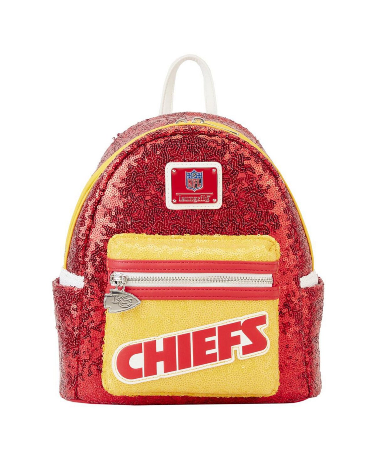 Мужской и женский мини-рюкзак Kansas City Chiefs с пайетками Loungefly