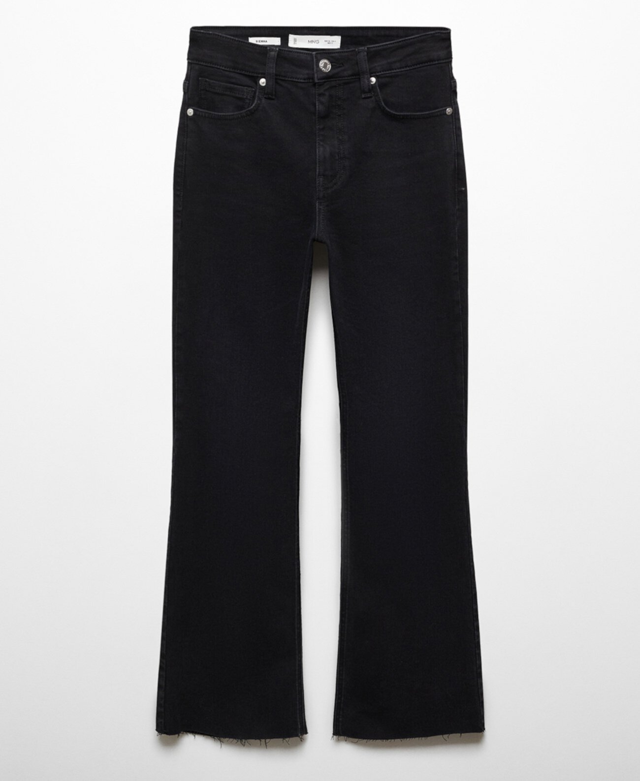 Женские укороченные расклешенные джинсы MANGO