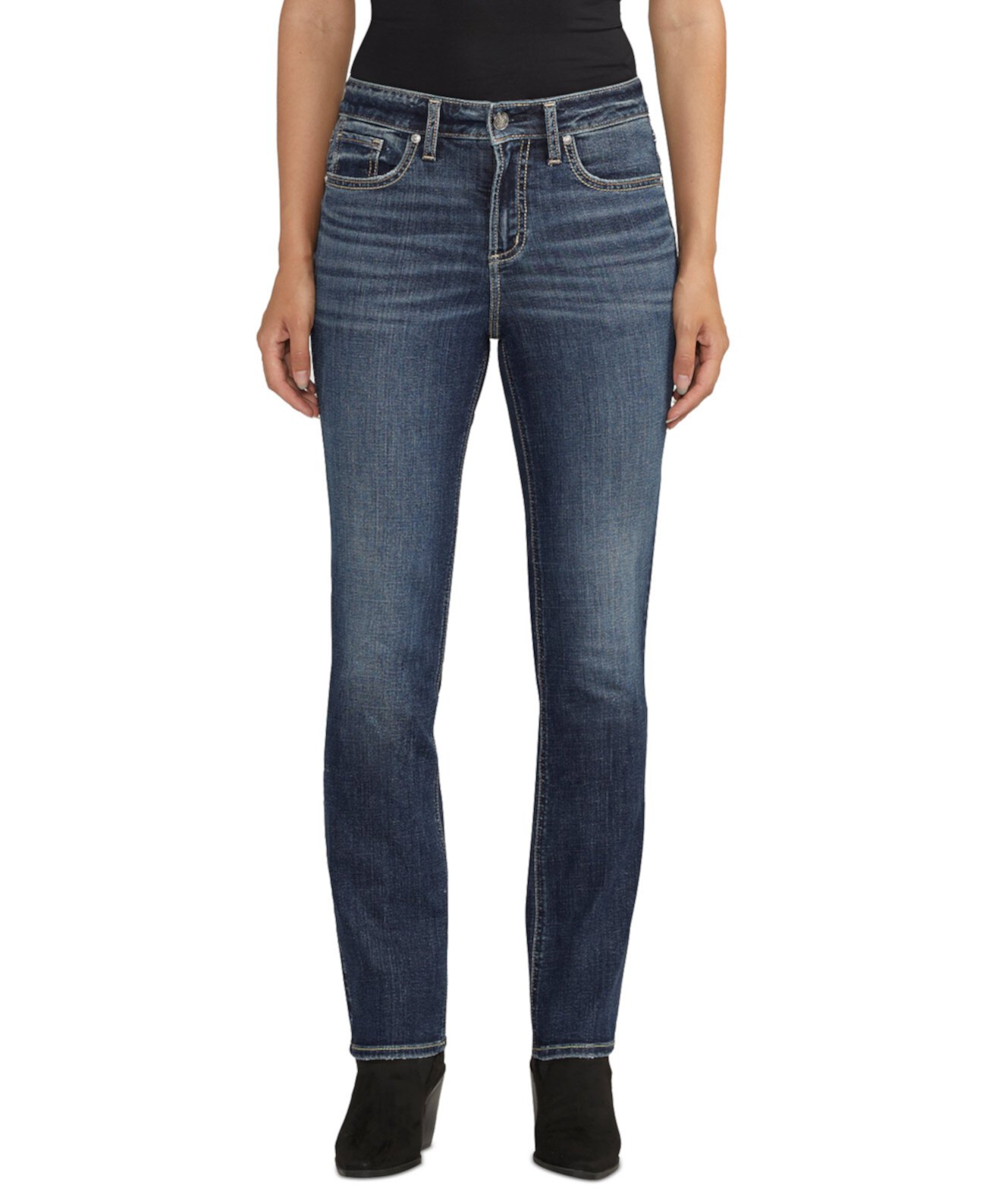 Женские прямые джинсы Avery с высокой посадкой и пышным кроем Silver Jeans Co.