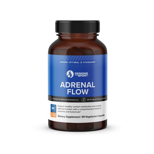 Adrenal Flow - NSF Certified for Sport -- 90 Vegetarian Capsules (Вегетарианские капсулы) Designs for Sport