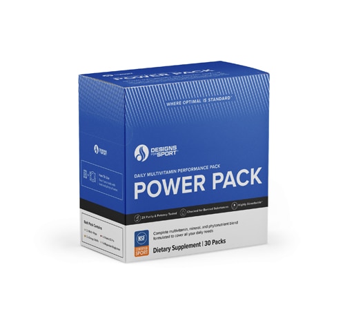 Power Pack — сертифицирован NSF для спорта — 30 пакетов Designs for Sport