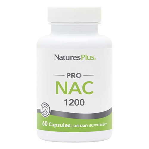 Pro NAC - 1200 мг - 60 капсул для усиленной антиоксидантной защиты NaturesPlus