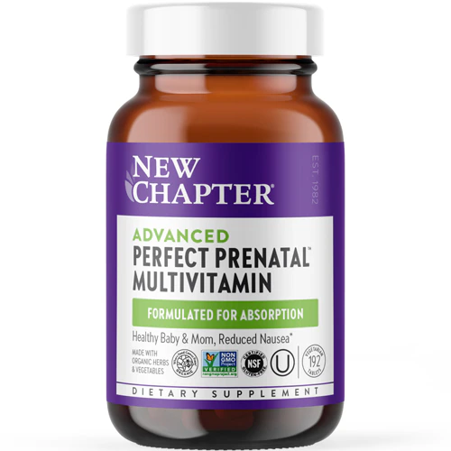 Мультивитамины для беременных Advanced Perfect Prenatal 192 вегетарианских таблеток New Chapter