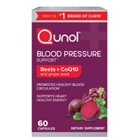 Blood Pressure Support Beets + CoQ10 -- 60 Capsules (Капсулы) Qunol