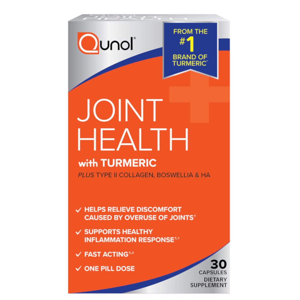 Joint Health with Turmeric -- 30 Capsules (Капсулы) Qunol