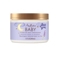 Детский Кондиционер для Волос SheaMoisture Baby Deep Conditioner Nighttime Manuka Honey & Lavender -- 12 fl oz SheaMoisture