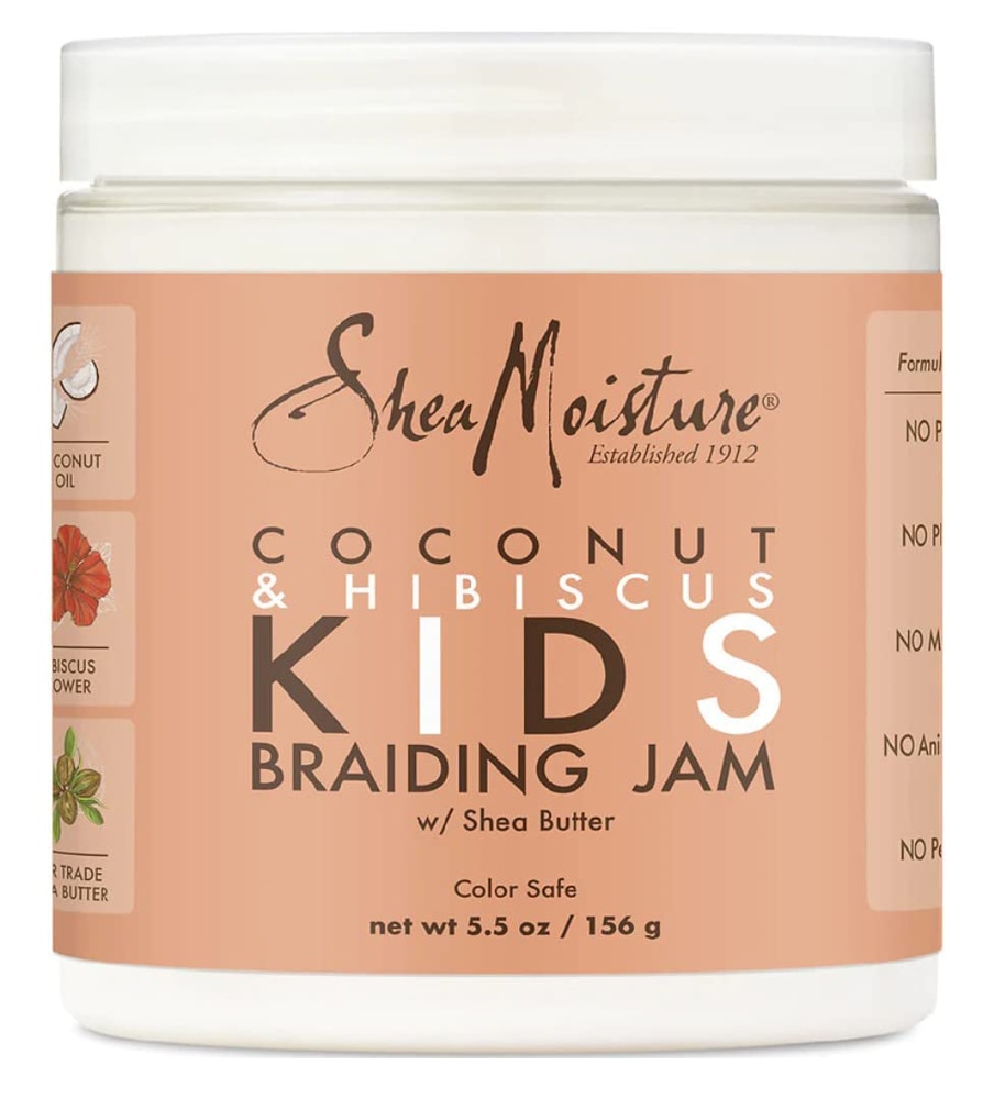 Детский Кондиционер для Волос SheaMoisture Kids Braiding Jam Hair Gel Coconut & Hibiscus -- 5.5 oz SheaMoisture