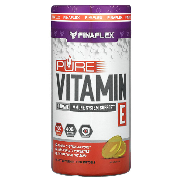 Чистый витамин Е, 209 мг (400 МЕ), 100 мягких таблеток Finaflex