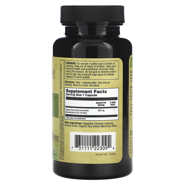 Ultra Potency, Маточное молочко, 2000 мг, 30 растительных капсул Honey Gardens