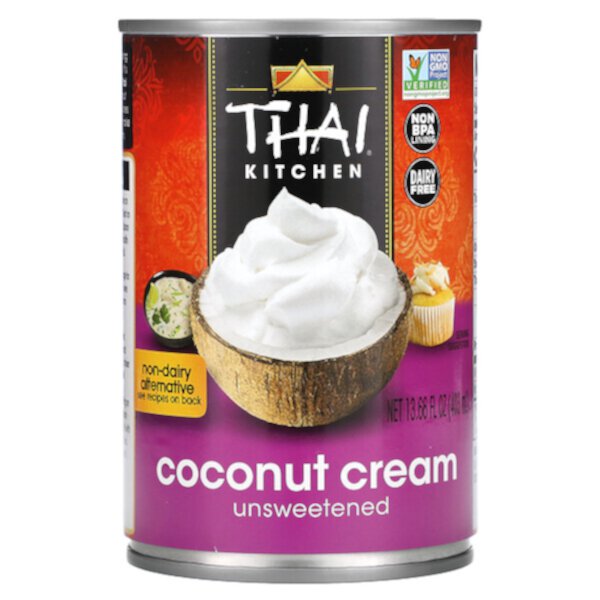 Кокосовые сливки, несладкие, 13,66 жидких унций (403 мл) Thai Kitchen