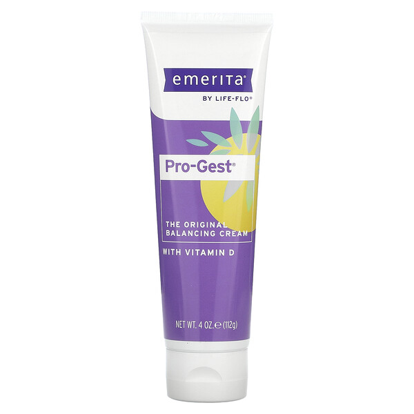 Pro-Gest, The Original Balancing Cream (Крем) with Vitamin D3, 4 oz (Унции) (112 g) Emerita