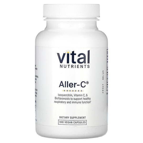 Aller-C - Витамин C - 100 веганских капсул - Vital Nutrients Vital Nutrients