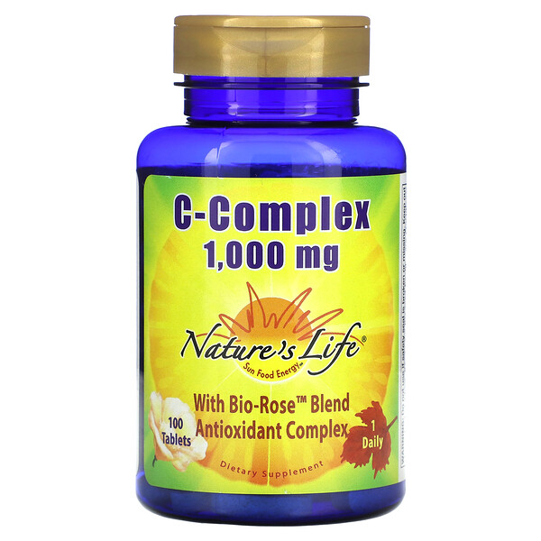 С-комплекс, 1000 мг, 100 таблеток Nature's Life
