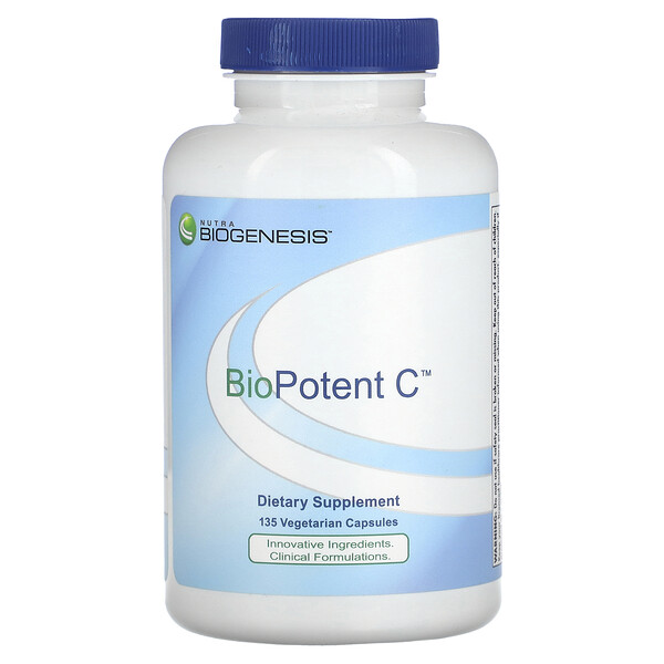 BioPotent C, 135 вегетарианских капсул Nutra BioGenesis