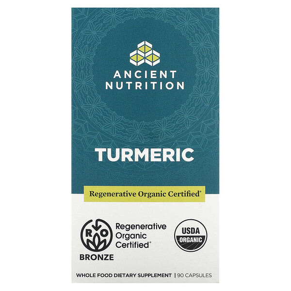 Turmeric, 90 Capsules (Капсулы) Ancient Nutrition