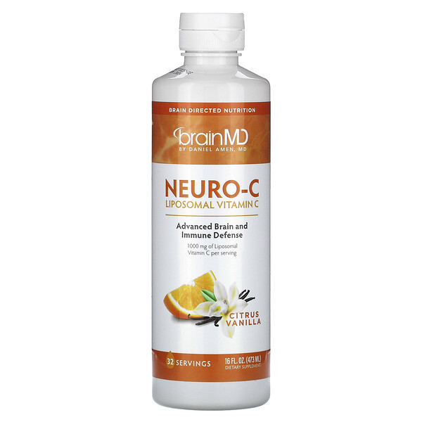 Neuro-C, Цитрусовая ваниль, 16 жидких унций (473 мл) BrainMD