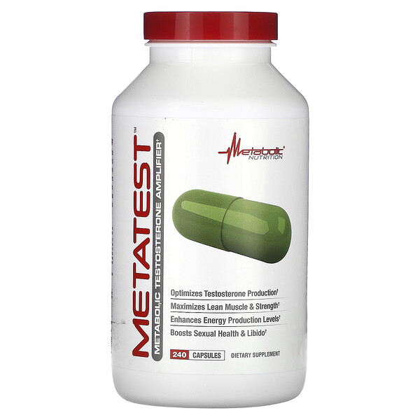 Метатест, 240 капсул Metabolic Nutrition