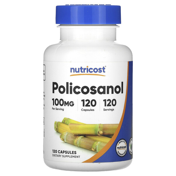 Policosanol - 100 мг - 120 капсул - Nutricost Nutricost